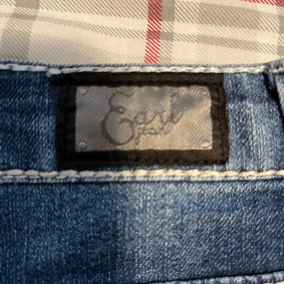 EARL brand Denim Jean Shorts 12 - Picture 4 of 6